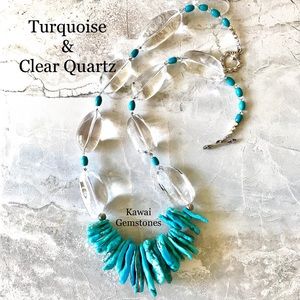 ✨Turquoise On Ice✨Statement Necklace✨